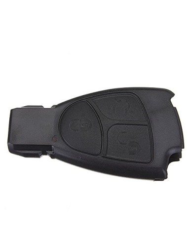 Guscio Cover Scocca Chiave per Telecomando 3 Tasti Mercedes Benz Classe A B C E S CL ML CLK CLS SLK Nero
