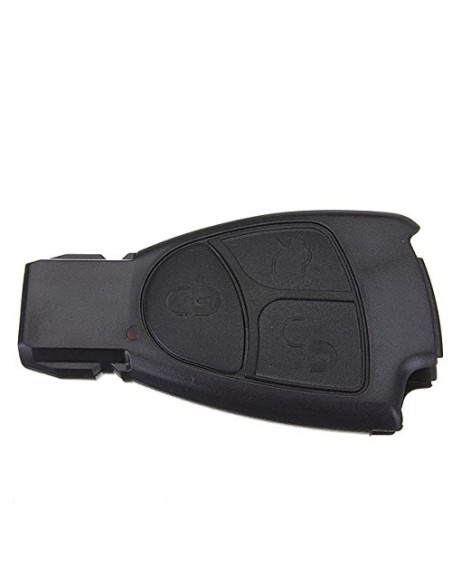 Guscio Cover Scocca Chiave per Telecomando 3 Tasti Mercedes Benz Classe A B C E S CL ML CLK CLS SLK Nero