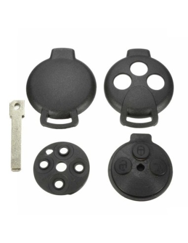 Ricambio Chiave 3 Tasti Guscio con Lama per Telecomando Mercedes Benz Smart 451 ForTwo ForFour Roadster Crossblade City Coupe City Cabrio