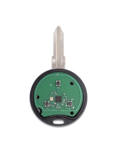 Guscio con Lama Ricambio Chiave 3 Tasti con Batteria e Trasponder per Telecomando Mercedes Benz Smart ForTwo 450 Roadster Crossblade City Coupe City Cabrio Nero