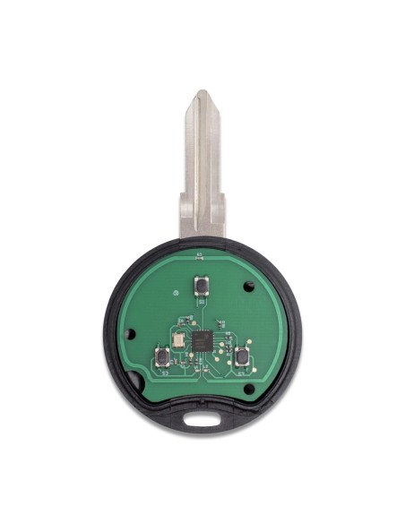 Guscio con Lama Ricambio Chiave 3 Tasti con Batteria e Trasponder per Telecomando Mercedes Benz Smart ForTwo 450 Roadster Crossblade City Coupe City Cabrio Nero