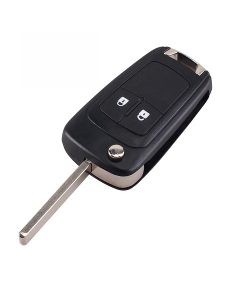 Ricambio Chiave per Telecomando Opel Adam Astra Corsa Mokka Insignia Meriva Zafira Vauxhall Guscio con Lama a 2 Tasti