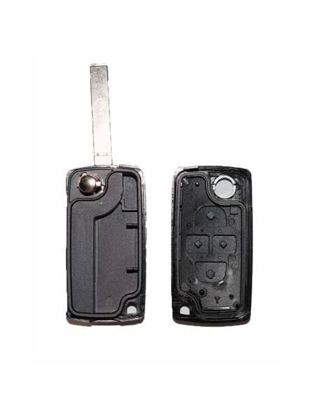 Ricambio Chiave per Telecomando Peugeot 807 1007 1008 Citroen C8 Guscio con Lama 4 Tasti