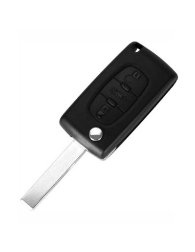 Ricambio Chiave per Telecomando Peugeot 107 207 306 307 308 407 607 3008 5008 Guscio con Lama 3 Tasti