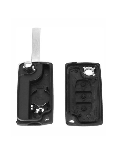 Ricambio Chiave per Telecomando Peugeot 107 207 306 307 308 407 607 3008 5008 Guscio con Lama 3 Tasti