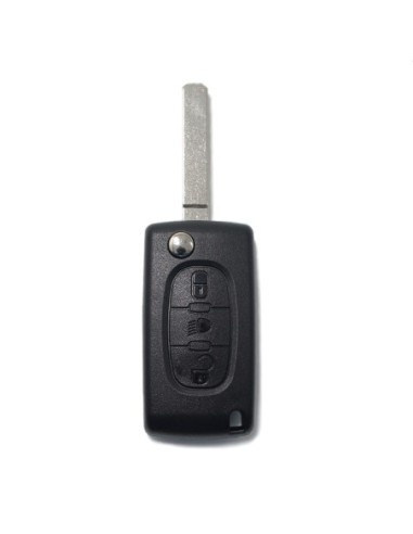 Ricambio Chiave per Telecomando Peugeot 106 107 205 206 207 208 306 307 308 309 406 407 408 806 Citroen C1 C2 C3 C4 C5 Berlingo XSARA Picasso Saxò Guscio con Lama 3 Tasti