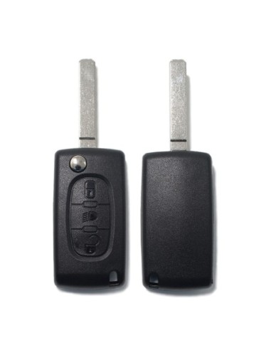 Ricambio Chiave per Telecomando Peugeot 106 107 205 206 207 208 306 307 308 309 406 407 408 806 Citroen C1 C2 C3 C4 C5 Berlingo XSARA Picasso Saxò Guscio con Lama 3 Tasti