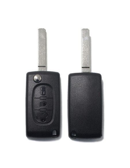 Ricambio Chiave per Telecomando Peugeot 106 107 205 206 207 208 306 307 308 309 406 407 408 806 Citroen C1 C2 C3 C4 C5 Berlingo XSARA Picasso Saxò Guscio con Lama 3 Tasti