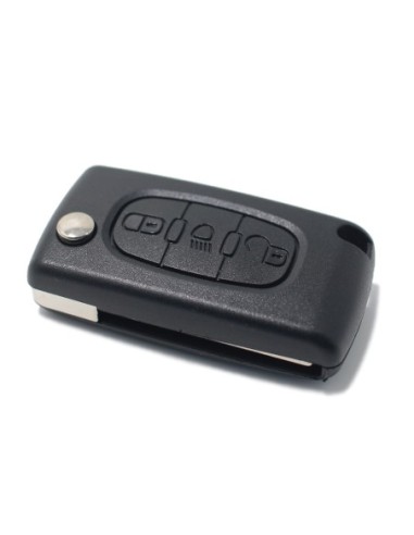 Ricambio Chiave per Telecomando Peugeot 106 107 205 206 207 208 306 307 308 309 406 407 408 806 Citroen C1 C2 C3 C4 C5 Berlingo XSARA Picasso Saxò Guscio con Lama 3 Tasti