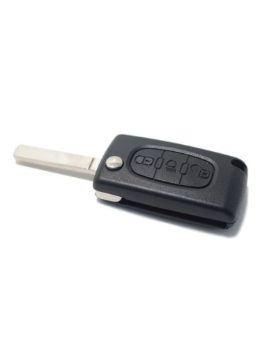 Ricambio Chiave per Telecomando Peugeot 106 107 205 206 207 208 306 307 308 309 406 407 408 806 Citroen C1 C2 C3 C4 C5 Berlingo XSARA Picasso Saxò Guscio con Lama 3 Tasti