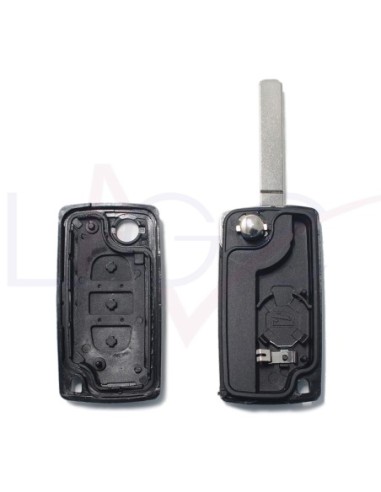Ricambio Chiave per Telecomando Peugeot 106 107 205 206 207 208 306 307 308 309 406 407 408 806 Citroen C1 C2 C3 C4 C5 Berlingo XSARA Picasso Saxò Guscio con Lama 3 Tasti
