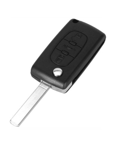 Ricambio Chiave per Telecomando Peugeot 207 307 407 3008 5008 Guscio con Lama a 3 Tasti