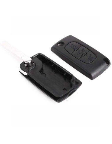Ricambio Chiave per Telecomando Peugeot 207 307 407 3008 5008 Guscio con Lama a 3 Tasti