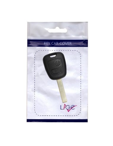Ricambio Chiave 2 Tasti Guscio con Lama per Telecomando Peugeot Nero  103 106 107 206 207 307 308 406 407 508 806 1007