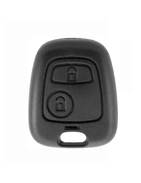 Guscio Cover Scocca Frontale Chiave Telecomando 2 Tasti Peugeot Nero  103 106 107 206 207 307 308 406 407 508 806 1007