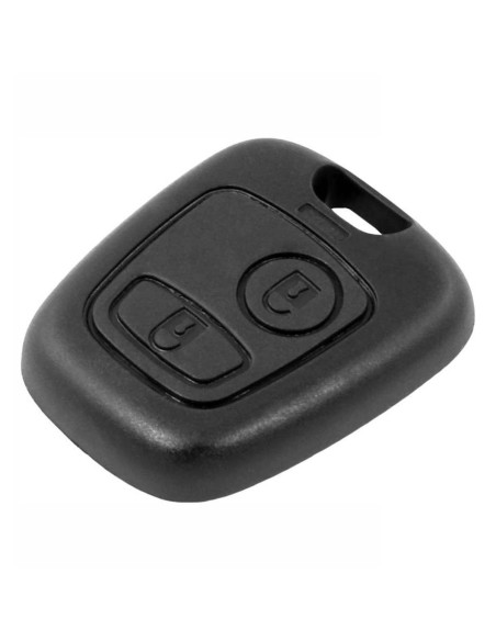 Guscio Cover Scocca Frontale Chiave Telecomando 2 Tasti Peugeot Nero  103 106 107 206 207 307 308 406 407 508 806 1007