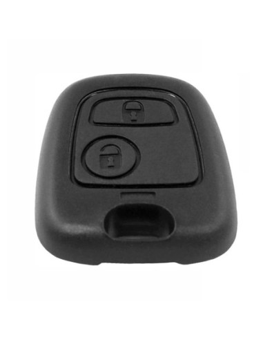 Guscio Cover Scocca Frontale Chiave Telecomando 2 Tasti Peugeot Nero  103 106 107 206 207 307 308 406 407 508 806 1007