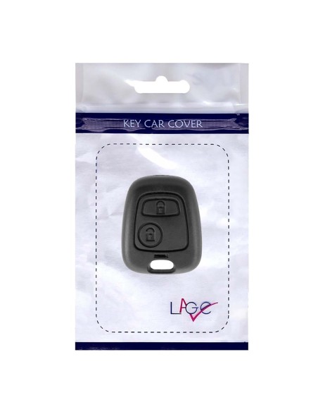 Guscio Cover Scocca Frontale Chiave Telecomando 2 Tasti Peugeot Nero  103 106 107 206 207 307 308 406 407 508 806 1007