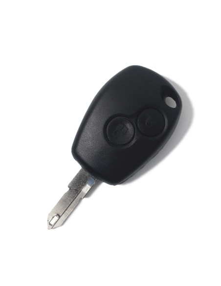 Ricambio Chiave 2 Tasti Guscio con Lama per Telecomando Renault Nero  Twingo Clio Modus Megane Laguna Kangoo Espace Traffic Master Dacia Logan Sandero Duster Opel Vivaro Movano Nissan Interstar