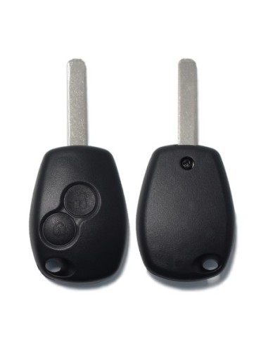 Ricambio Chiave 2 Tasti Guscio con Lama per Telecomando Renault Nero  Clio Modus Twingo Kangoo