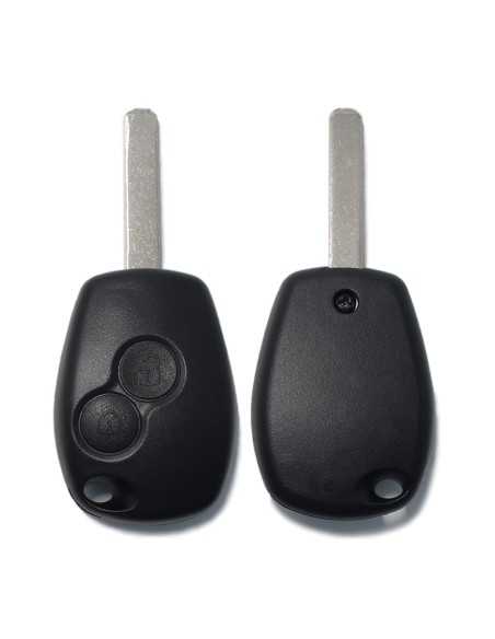Ricambio Chiave 2 Tasti Guscio con Lama per Telecomando Renault Nero  Clio Modus Twingo Kangoo