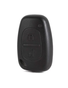 Ricambio Guscio Cover Scocca Chiave Telecomando Renault 2 Tasti Nero per Renault Master Trafic Clio Twingo Megane Laguna Espace Kangoo Safrane Modus Opel Vivaro Movano Nissan Interstar Senza Lama e Viti 2