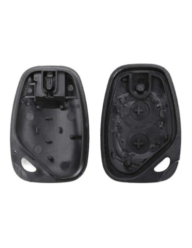 Ricambio Guscio Cover Scocca Chiave Telecomando Renault 2 Tasti Nero per Renault Master Trafic Clio Twingo Megane Laguna Espace Kangoo Safrane Modus Opel Vivaro Movano Nissan Interstar Senza Lama e Viti