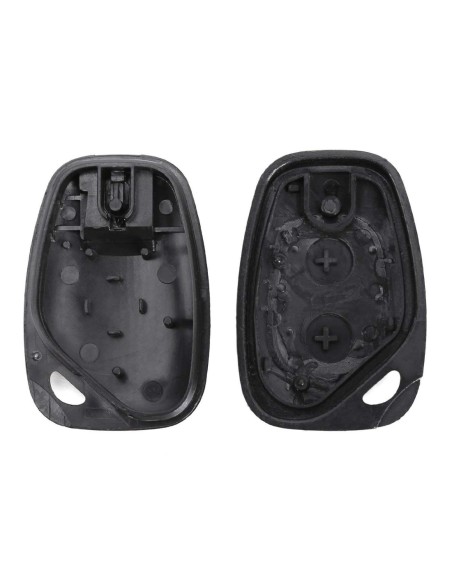 Ricambio Guscio Cover Scocca Chiave Telecomando Renault 2 Tasti Nero per Renault Master Trafic Clio Twingo Megane Laguna Espace Kangoo Safrane Modus Opel Vivaro Movano Nissan Interstar Senza Lama e Viti