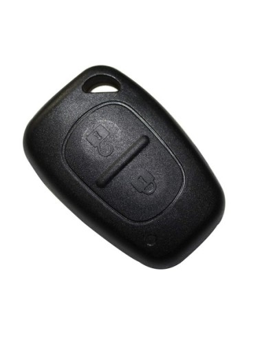 Ricambio Guscio Cover Scocca Chiave Telecomando Renault 2 Tasti Nero per Renault Master Trafic Clio Twingo Megane Laguna Espace Kangoo Safrane Modus Opel Vivaro Movano Nissan Interstar Senza Lama e Viti