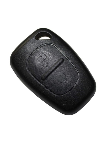 Ricambio Guscio Cover Scocca Chiave Telecomando Renault 2 Tasti Nero per Renault Master Trafic Clio Twingo Megane Laguna Espace Kangoo Safrane Modus Opel Vivaro Movano Nissan Interstar Senza Lama e Viti