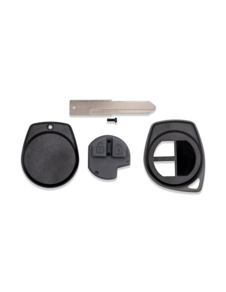 Ricambio Guscio Scocca Chiave per Telecomando a 2 Tasti Suzuki Swift Vitara Jimny Gran Vitara Ignis Alto SX4 Liana Splash Baleno Karimun Wagon R Opel Agila Fiat Sedici Cover con vite