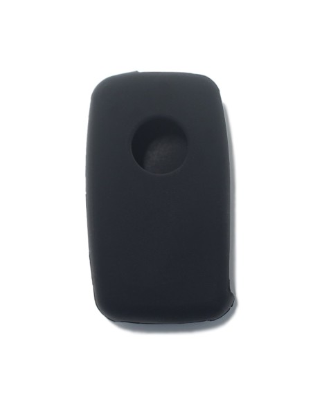 Guscio in Silicone Cover Chiave per Telecomando Volkswagen Seat Skoda Portachiave Nero VW Golf Passat Polo Touran Tiguan Eos Sharan Touareg Phateon Caddy T5 Amarok Lupo Seat Altea Alhambra Leon Ibiza Exeo Cordoba Arosa Skoda Octavia Fabia Superb Roomster