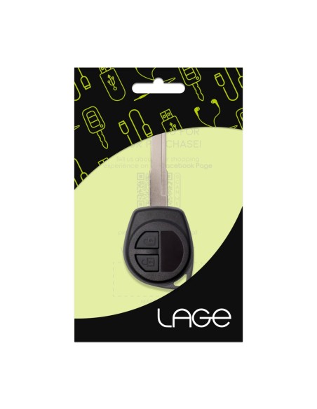 Ricambio Guscio Scocca Chiave per Telecomando a 2 Tasti Suzuki Swift Vitara Jimny Gran Vitara Ignis Alto SX4 Liana Splash Baleno Karimun Wagon R Opel Agila Fiat Sedici Cover con vite