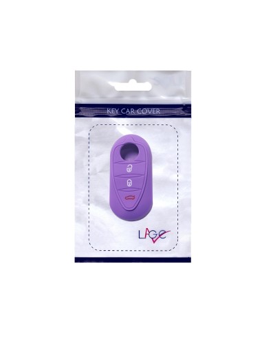 Guscio in Silicone Cover Chiave per Telecomando Alfa Romeo MiTo Giulietta Brera 159 Portachiave Viola