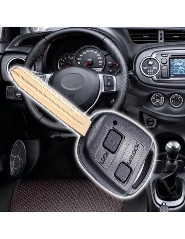 Guscio per Chiave Toyota Yaris, RAV4, Prado, Corolla, Land, Cruiser, Previa, Echo, Tarago, Alphard
