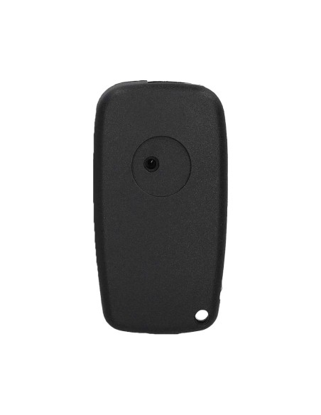 Ricambio Chiave a 3 Tasti per Telecomando Fiat Grande Punto Panda Bravo Stilo Ducato Ulysse Doblò Guscio con Lama Nero