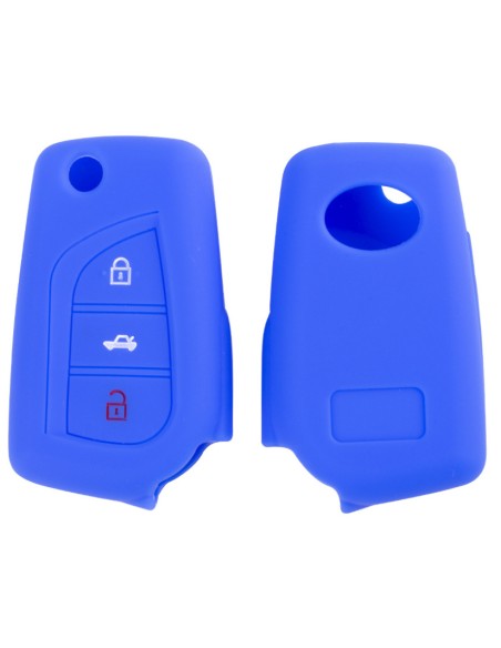 Guscio in Silicone Cover per Toyota Corolla Yaris Auris Avensis RAV4 - BLU