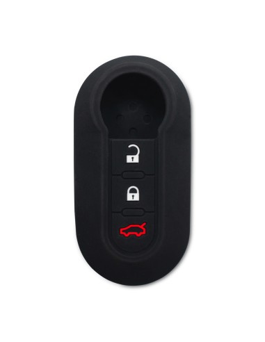 Cover Chiave per Fiat 500 Punto e Lancia, Copri Telecomando per Auto in Silicone con bandiera italiana