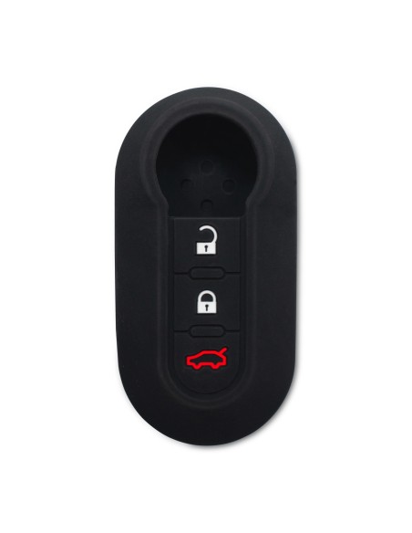 Cover Chiave per Fiat 500 Punto e Lancia, Copri Telecomando per Auto in Silicone con bandiera italiana