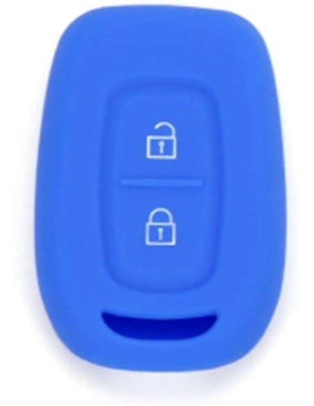 Guscio in Silicone Cover per Renault Clio, Captur, Kangoo, Dacia Sandero, Duster, Logan, Dokker - BLU