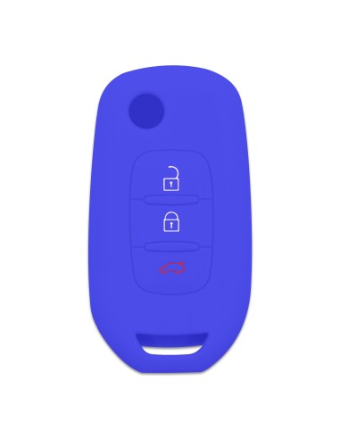 Guscio in Silicone Cover per Renault Clio, Captur, Megane, Scenic, Kangoo - BLU