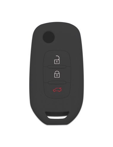 Guscio in Silicone Cover per Renault Clio, Captur, Megane, Scenic, Kangoo - NERO