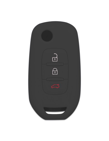 Guscio in Silicone Cover per Renault Clio, Captur, Megane, Scenic, Kangoo - NERO
