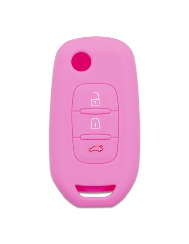 Guscio in Silicone Cover per Renault Clio, Captur, Megane, Scenic, Kangoo - ROSA