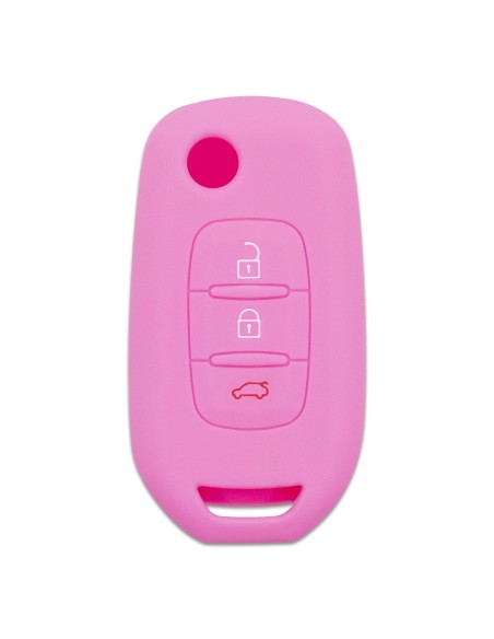 Guscio in Silicone Cover per Renault Clio, Captur, Megane, Scenic, Kangoo - ROSA