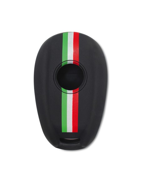 Guscio in silicone Cover Telecomando per chiave Alfa Romeo Stelvio, Giulia, Giulietta Quadrifoglio con bandiera italiana