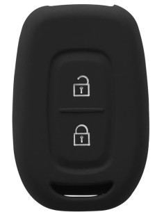 Guscio in Silicone Cover per Renault Clio, Captur, Kangoo, Dacia Sandero, Duster, Logan, Dokker - NERO