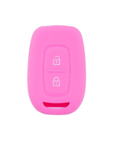 Guscio in Silicone Cover per Renault Clio, Captur, Kangoo, Dacia Sandero, Duster, Logan, Dokker - ROSA