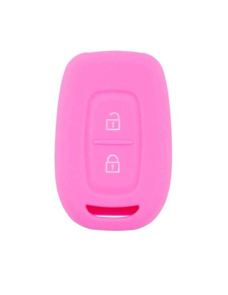 Guscio in Silicone Cover per Renault Clio, Captur, Kangoo, Dacia Sandero, Duster, Logan, Dokker - ROSA