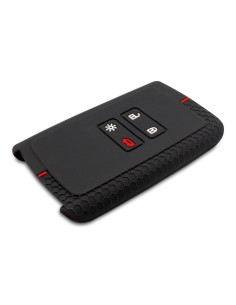 Guscio in Silicone Cover per Chiave Renault Koleos, Austral, Kadjar, Clio, Megane, Captur, Arkana, Zoe, Scenic, Dacia Sandero, Duster, Logan, Jogger - Nero con Inserto 2